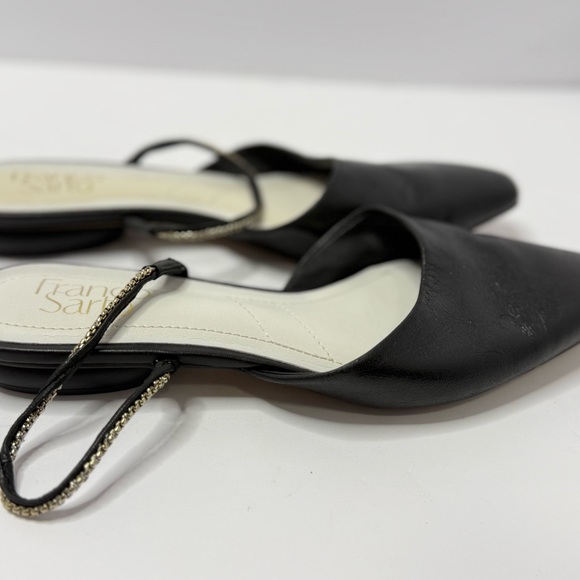 Franco Sarto Black Mules with Embellished Strap - Picture 3 of 7